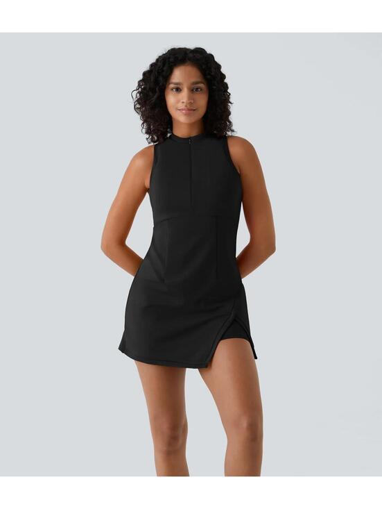 NWT Halara Zipper RacerPocket 2-Piece Mini Tennis Active Dress Size Small - Picture 3 of 12